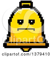 Clipart Of A Serious Bell Character In 8 Bit Style Royalty Free Vector Illustration by Cory Thoman