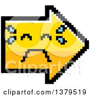 Poster, Art Print Of Crying Arrow In 8 Bit Style