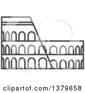 Grayscale Roman Coliseum