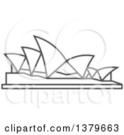 Grayscale Sydney Opera House