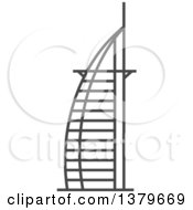 Grayscale Burj Al Arab