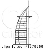 Poster, Art Print Of Grayscale Burj Al Arab