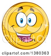 Happy Gold Coin Character