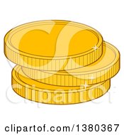 Poster, Art Print Of Stack Of Gold Coins