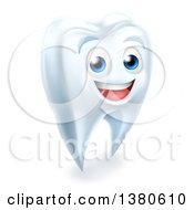 Poster, Art Print Of 3d Happy White Tooth Character Smiling