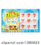 Slot Machine Lottery Instant Scratch And Win Scratchcard Design