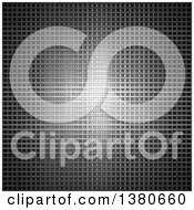 Clipart Of A Background Of Metal Grid Royalty Free Illustration