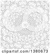 Poster, Art Print Of Black And White Adult Coloring Page Design