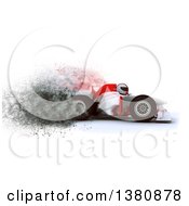 Poster, Art Print Of 3d F1 Race Car With Speed Explosion Effect