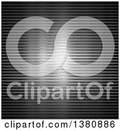 Clipart Of A Horizontal Metal Grid Background Royalty Free Illustration