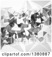 Clipart Of A Monochromatic Poly Geometric Background Royalty Free Vector Illustration