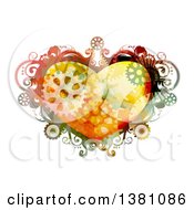 Clipart Of A Steampunk Heart Frame With Gears Royalty Free Vector Illustration