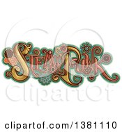 Poster, Art Print Of Steampunk Text With Gears Over Turquoise