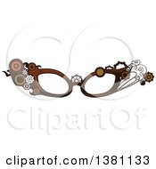 Poster, Art Print Of Steampunk Glasses Frames With Gears