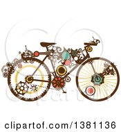 Poster, Art Print Of Steampunk Bicycle With Gears
