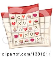 Poster, Art Print Of Valentines Day Bingo Cards