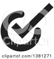 Clipart Of A Black Selection Tick Check Mark App Icon Button Design Element Royalty Free Vector Illustration by ColorMagic