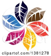 Poster, Art Print Of Circle Of Colorful Leaves