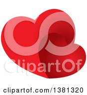 Clipart Of Gradient Red Hearts Royalty Free Vector Illustration