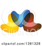 Poster, Art Print Of Colorful Overlapping Hearts