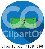 Clipart Of A Flat Design Round Cash Money Icon Royalty Free Vector Illustration by ColorMagic