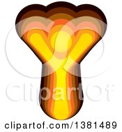Clipart Of A Happy Cheering Person Royalty Free Vector Illustration