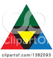 Poster, Art Print Of Colorful Pyramid