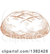 Poster, Art Print Of Brown Sketched Bread Boule
