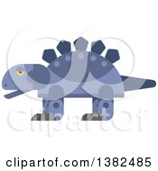Robotic Styled Purple Stegosaurus Dinosaur
