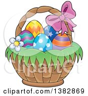 Poster, Art Print Of Basket Of Easter Eggs