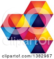 Clipart Of A Colorful Abstract Design Royalty Free Vector Illustration