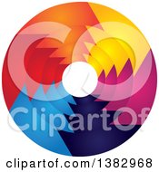 Poster, Art Print Of Colorful Abstract Round Design