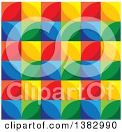Clipart Of A Colorful Geometric Circle Pattern Royalty Free Vector Illustration by ColorMagic