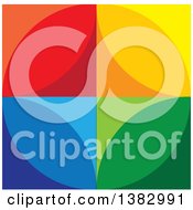 Clipart Of A Colorful Abstract Circle Royalty Free Vector Illustration