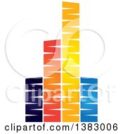 Clipart Of Colorful Gradient W Designs Royalty Free Vector Illustration
