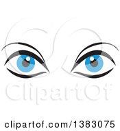 Poster, Art Print Of Pair Of Blue Eyes