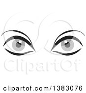 Poster, Art Print Of Pair Of Gray Eyes