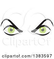 Poster, Art Print Of Pair Of Angry Green Eyes
