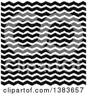 Poster, Art Print Of Background Of Black And White Ink Or Watercolor Zig Zags