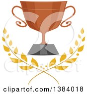Poster, Art Print Of Bronze Trophy Cup With Laurel Branches