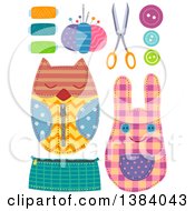 Poster, Art Print Of Sewing Notions And Crafts