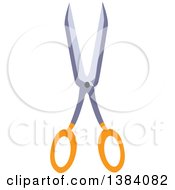 Clipart Of A Pair Of Craft Scissors Royalty Free Vector Illustration