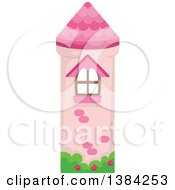 Poster, Art Print Of Pink Castle Tower Bookmark Design