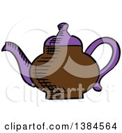 Poster, Art Print Of Sketched Tea Pot