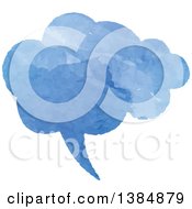 Poster, Art Print Of Watercolor Painted Speech Bubble