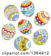 Poster, Art Print Of Cluster Of Decorated Easter Eggs