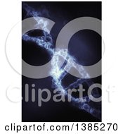 Poster, Art Print Of 3d Dna Strand With Smoke