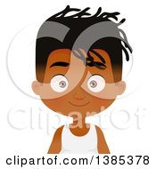 Poster, Art Print Of Black Boy With A Dreadlock Hairstyle