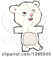 Poster, Art Print Of Cartoon Teddy Polar Bear