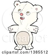 Poster, Art Print Of Cartoon Teddy Polar Bear